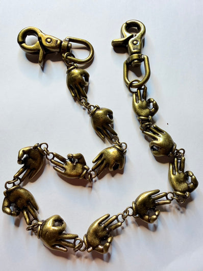 Antique Yo! Wallet Chain