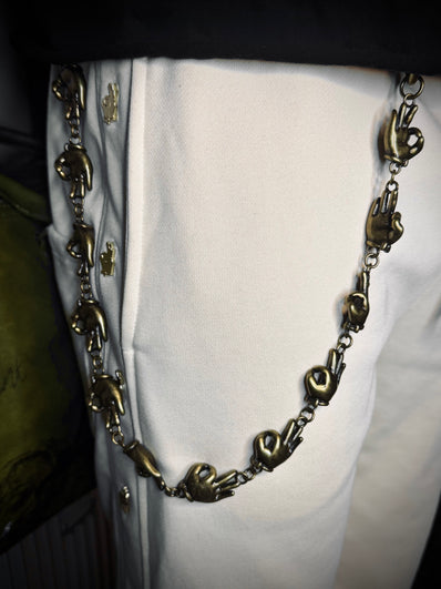 Antique Yo! Wallet Chain